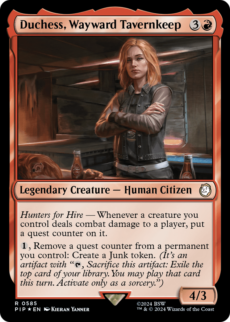 Duchess, Wayward Tavernkeep (Surge Foil) [Fallout] | Magic Magpie