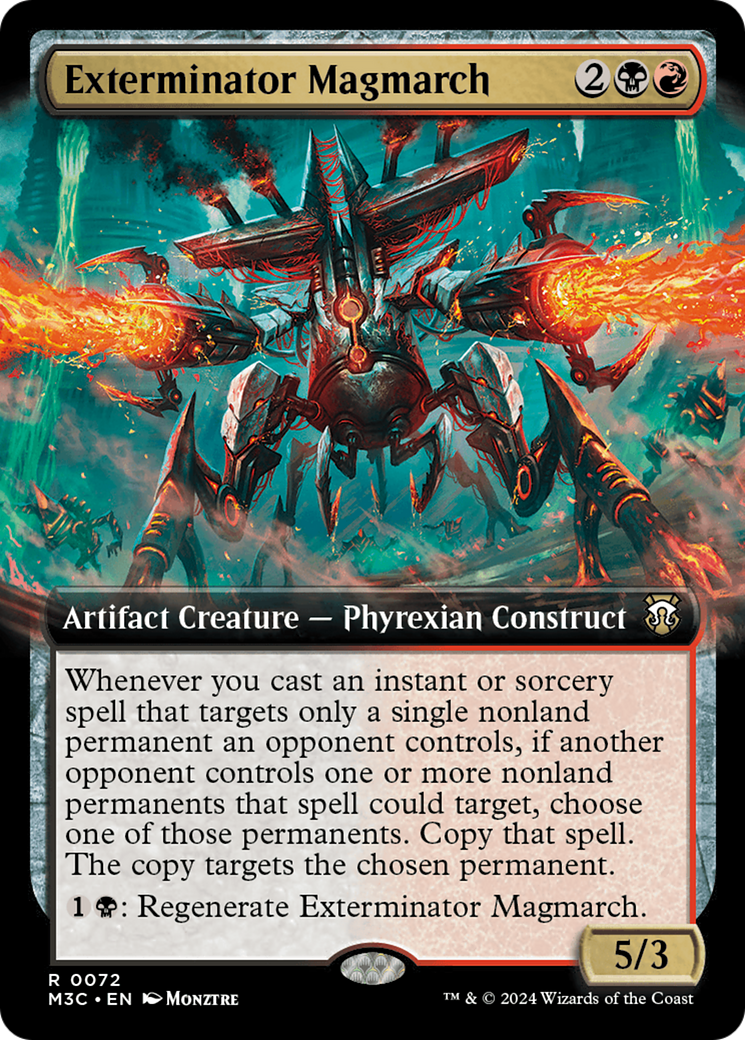 Exterminator Magmarch (Extended Art) (Ripple Foil) [Modern Horizons 3 Commander] | Magic Magpie