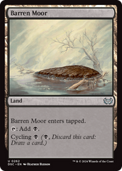 Barren Moor [Duskmourn: House of Horror Commander] | Magic Magpie