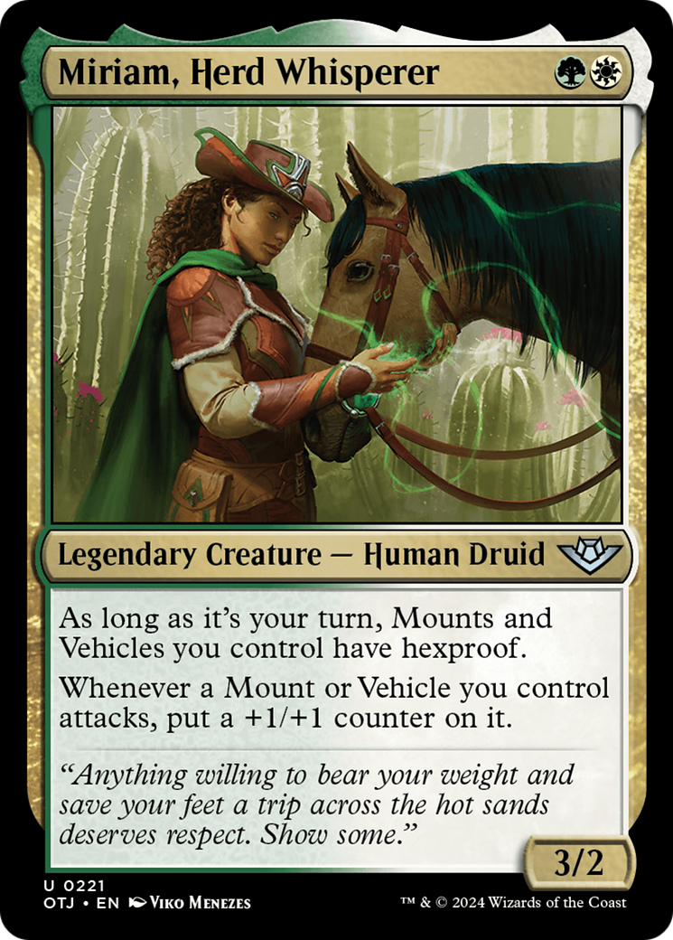 Miriam, Herd Whisperer [Outlaws of Thunder Junction] | Magic Magpie