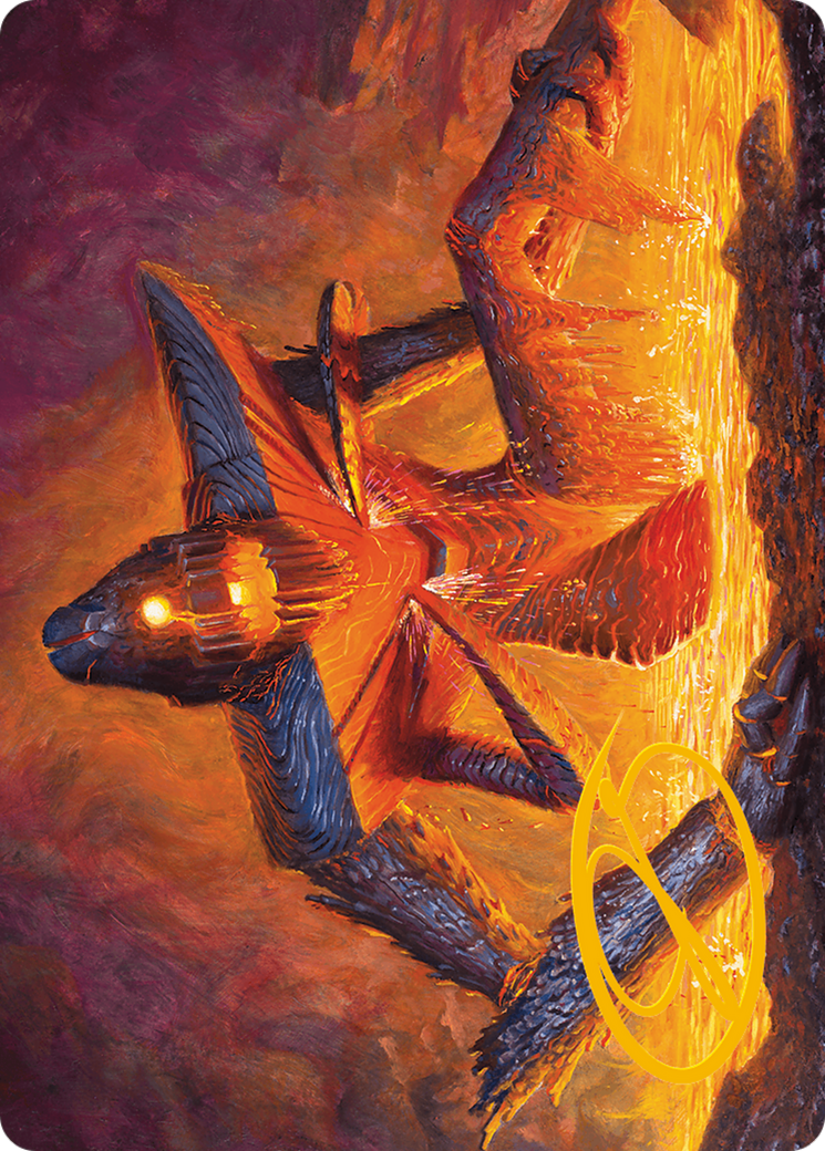 Molten Gatekeeper Art Card (Gold-Stamped Signature) [Modern Horizons 3 Art Series] | Magic Magpie