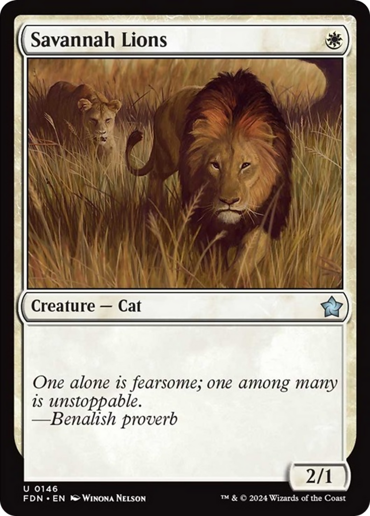 Savannah Lions [Foundations] | Magic Magpie