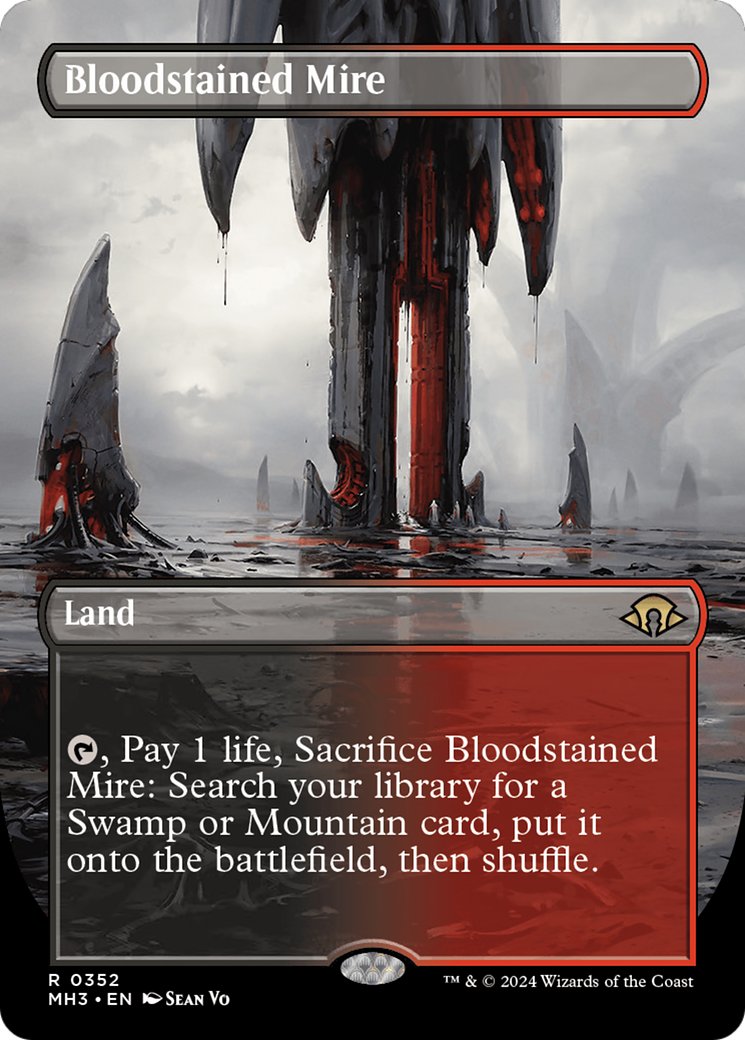 Bloodstained Mire (Borderless) [Modern Horizons 3] | Magic Magpie