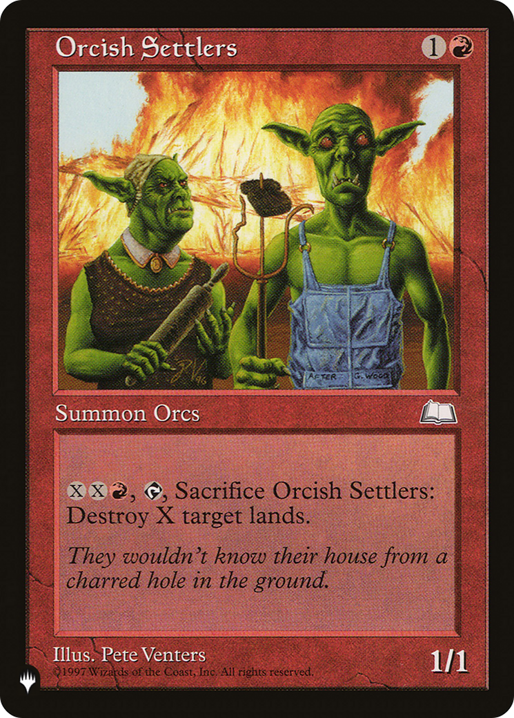 Orcish Settlers [The List Reprints] | Magic Magpie