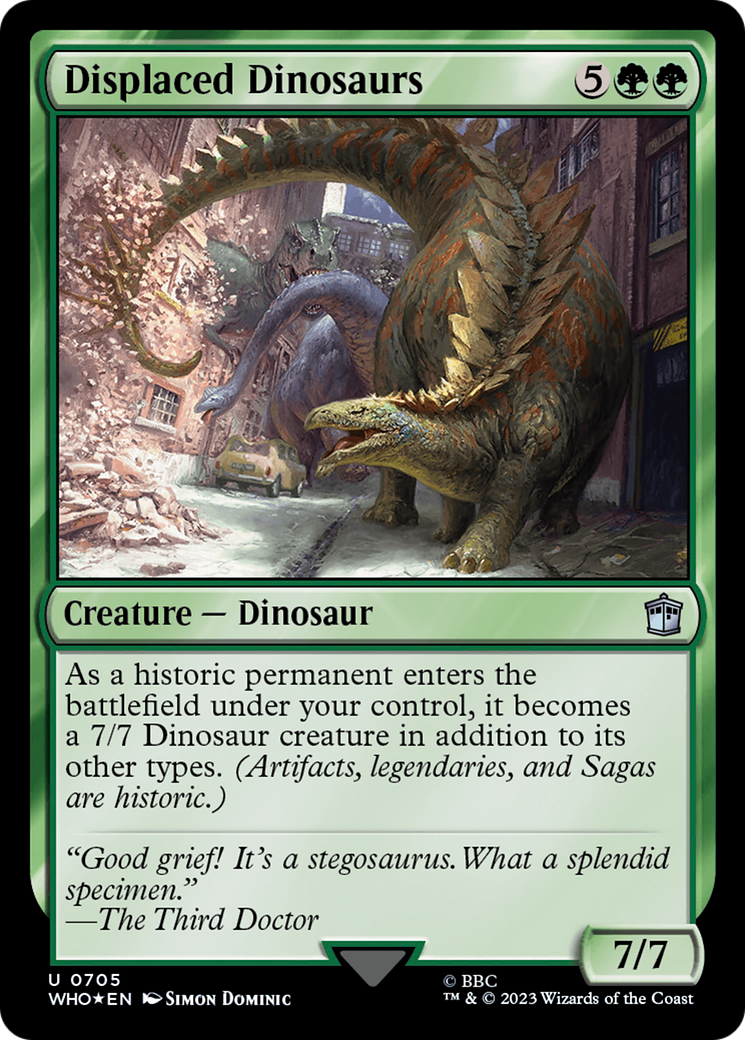 Displaced Dinosaurs (Surge Foil) [Doctor Who] | Magic Magpie