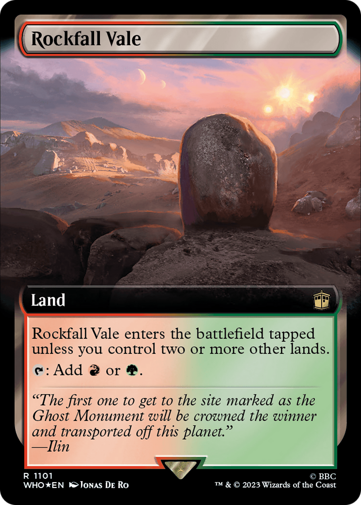 Rockfall Vale (Extended Art) (Surge Foil) [Doctor Who] | Magic Magpie