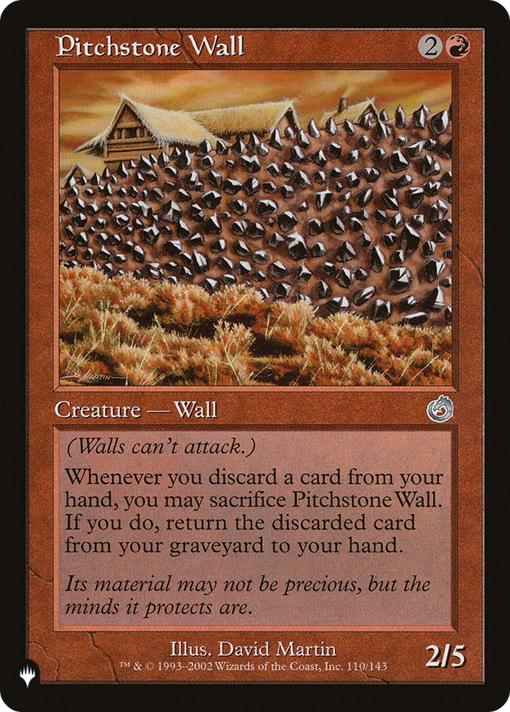 Pitchstone Wall [The List Reprints] | Magic Magpie