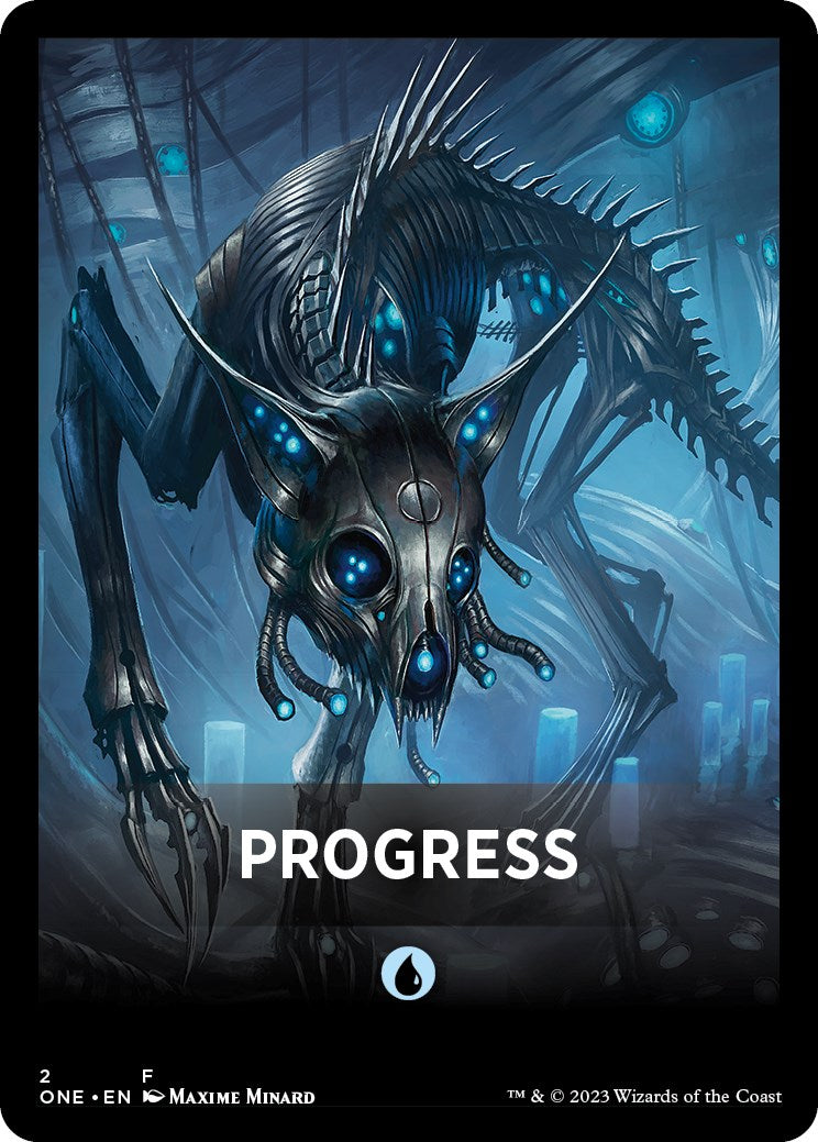 Progress Theme Card [Phyrexia: All Will Be One Tokens] | Magic Magpie