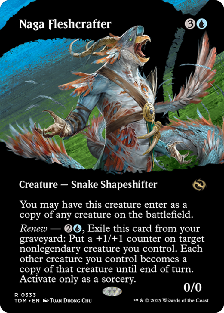 Naga Fleshcrafter (Borderless) [Tarkir: Dragonstorm] | Magic Magpie