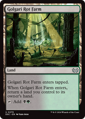 Golgari Rot Farm [Duskmourn: House of Horror Commander] | Magic Magpie