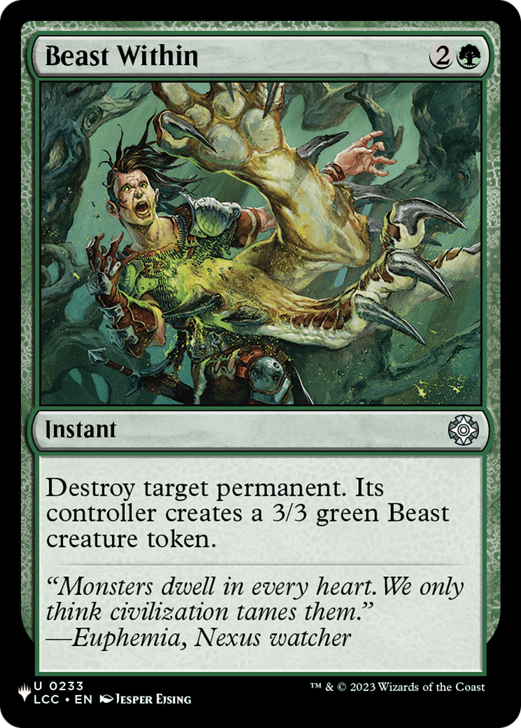 Beast Within (LCC) [The List] | Magic Magpie