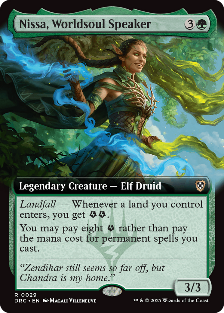 Nissa, Worldsoul Speaker (Extended Art) [Aetherdrift Commander] | Magic Magpie