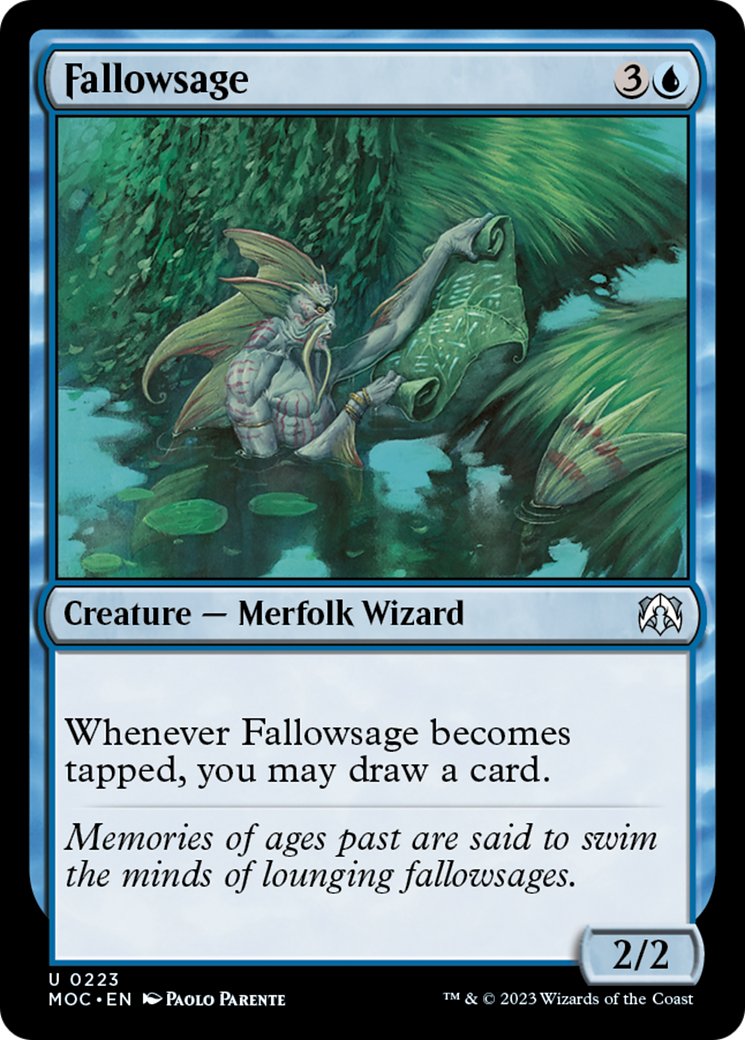 Fallowsage [March of the Machine Commander] | Magic Magpie