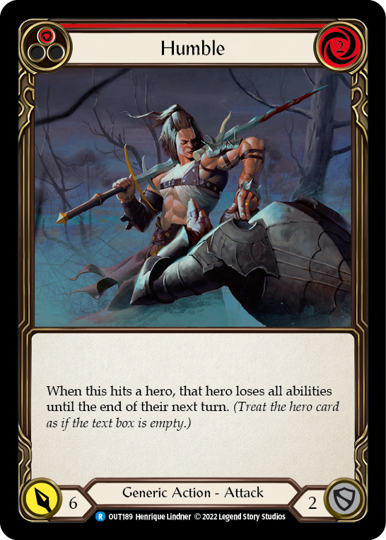 Humble (Red) [OUT189] (Outsiders)  Rainbow Foil | Magic Magpie