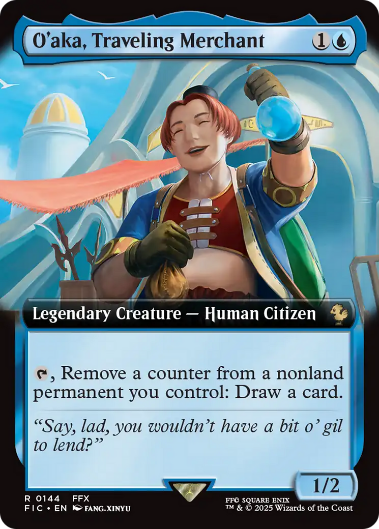 O'aka, Traveling Merchant (Extended Art) [FINAL FANTASY Commander] | Magic Magpie