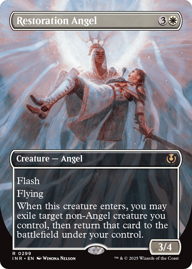 Restoration Angel (Borderless) [Innistrad Remastered] | Magic Magpie