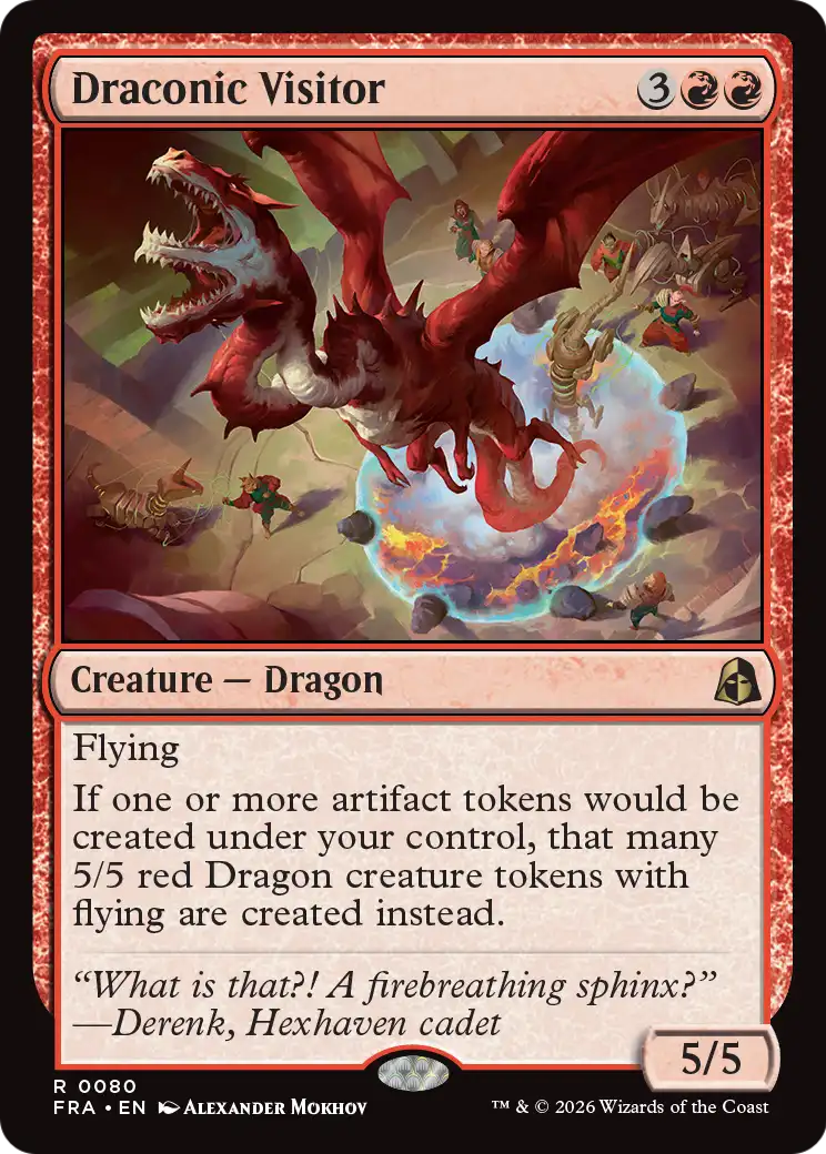 Draconic Visitor [Reality Fracture] | Magic Magpie