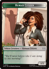 Copy // Human Citizen Double-Sided Token [Marvel's Spider-Man Tokens] | Magic Magpie