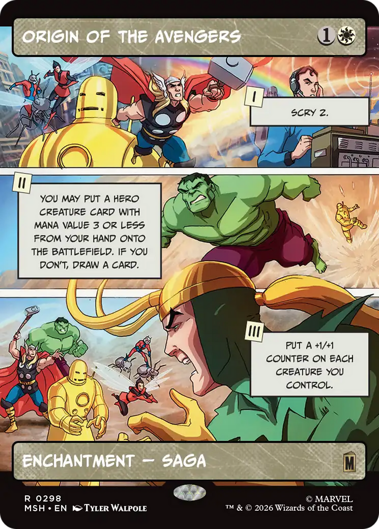 Origin of the Avengers (Borderless) [Marvel Super Heroes] | Magic Magpie