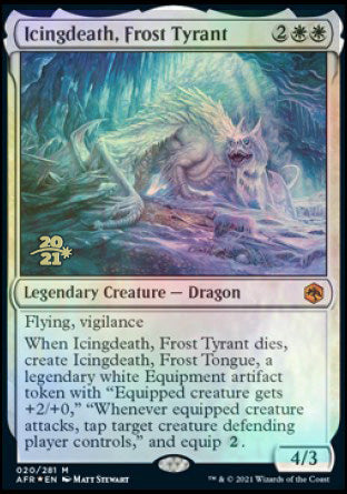 Icingdeath, Frost Tyrant [Dungeons & Dragons: Adventures in the Forgotten Realms Prerelease Promos] | Magic Magpie