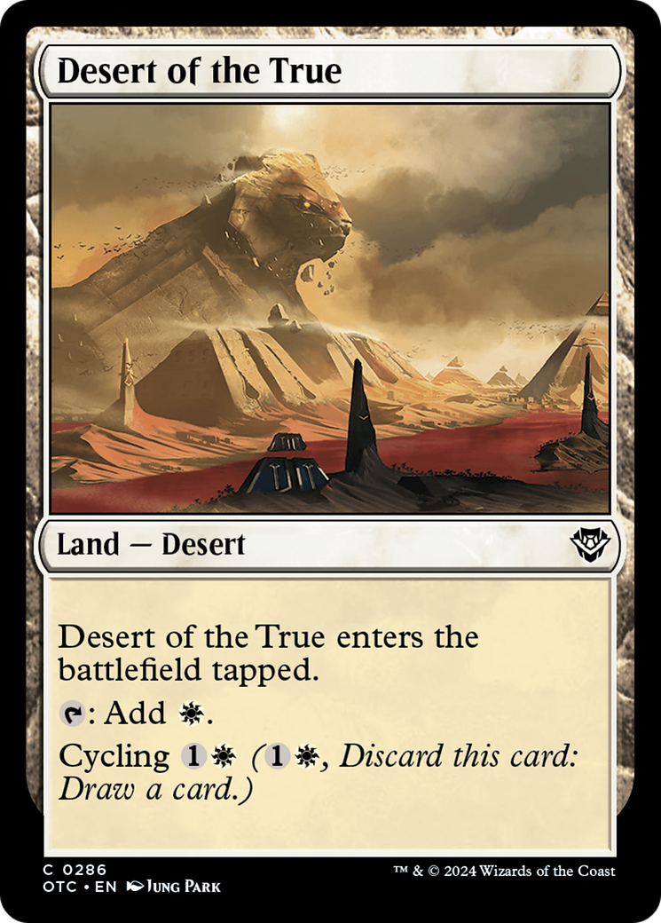 Desert of the True [Outlaws of Thunder Junction Commander] | Magic Magpie