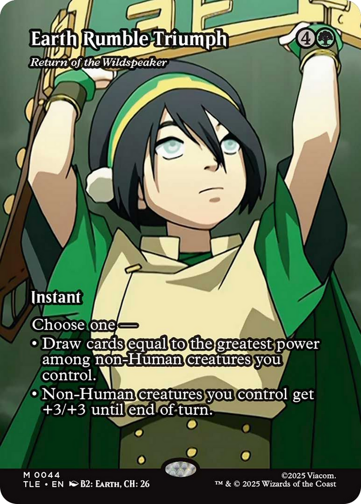 Earth Rumble Triumph - Return of the Wildspeaker (Borderless) [Avatar: The Last Airbender: Eternal-Legal] | Magic Magpie