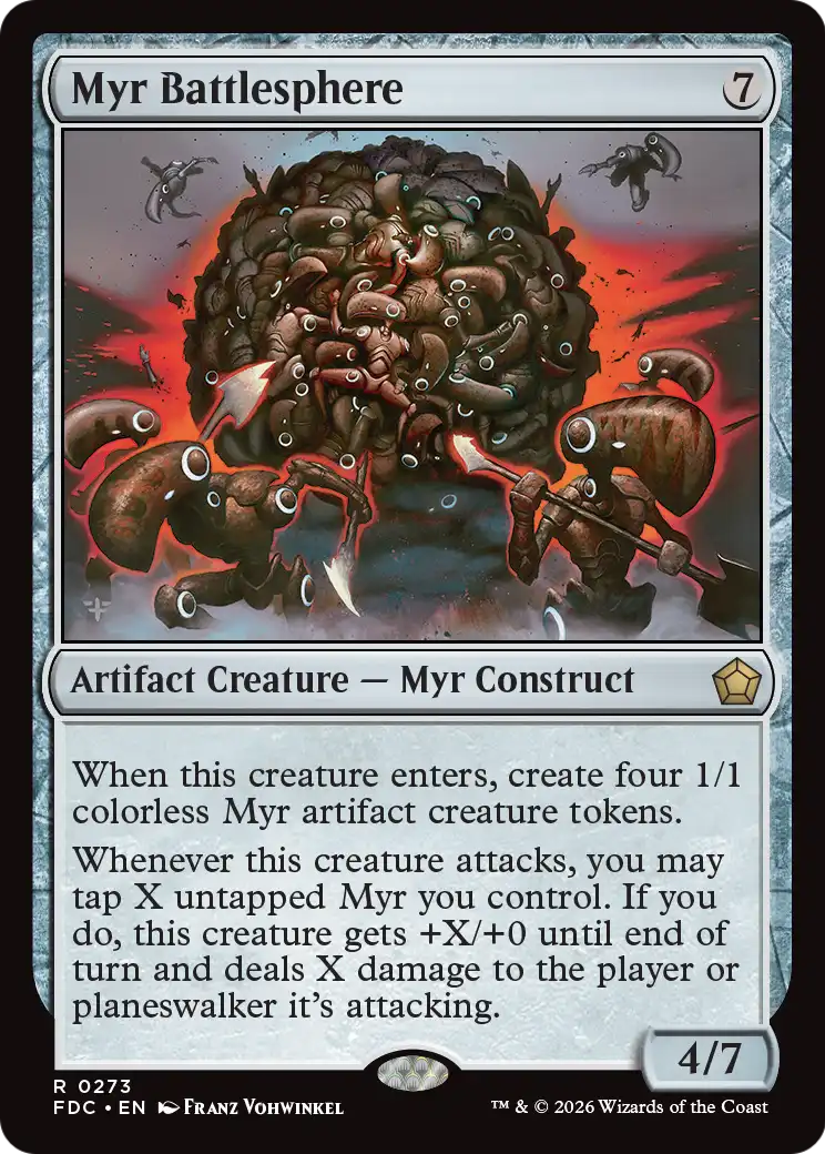 Myr Battlesphere [Foundations Commander] | Magic Magpie