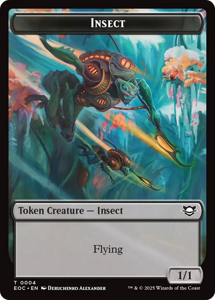 Insect // Beast (0005) Double-Sided Token [Edge of Eternities Commander Tokens] | Magic Magpie