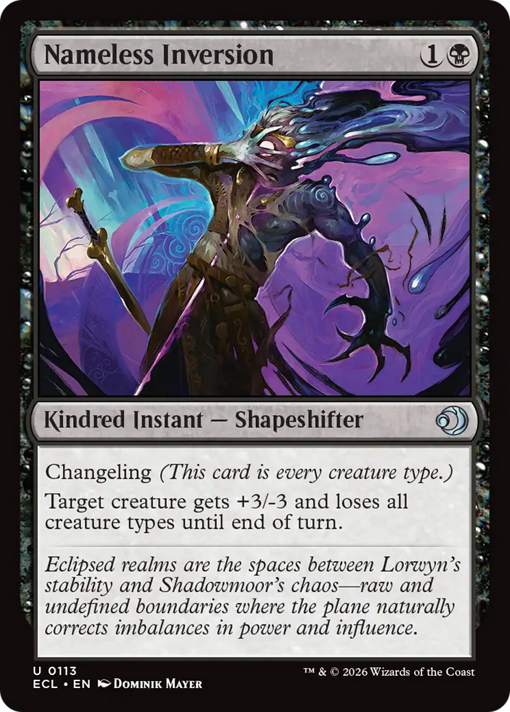 Nameless Inversion [Lorwyn Eclipsed] | Magic Magpie