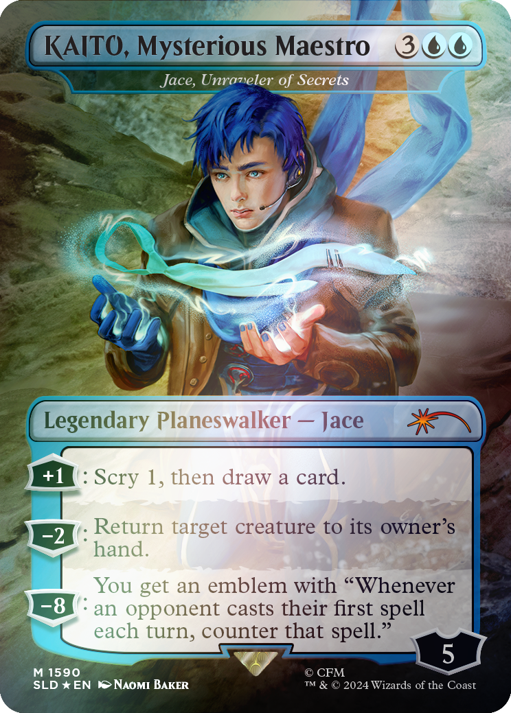 KAITO, Mysterious Maestro - Jace, Unraveler of Secrets (Rainbow Foil) [Secret Lair Drop Series] | Magic Magpie