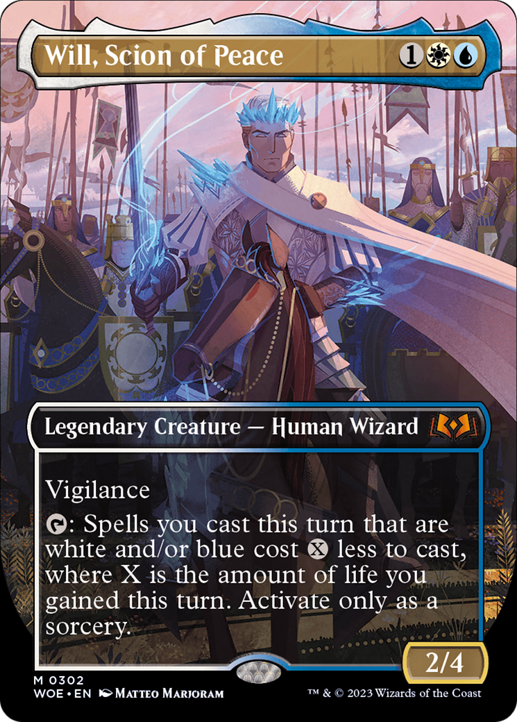 Will, Scion of Peace (Borderless Alternate Art) [Wilds of Eldraine] | Magic Magpie