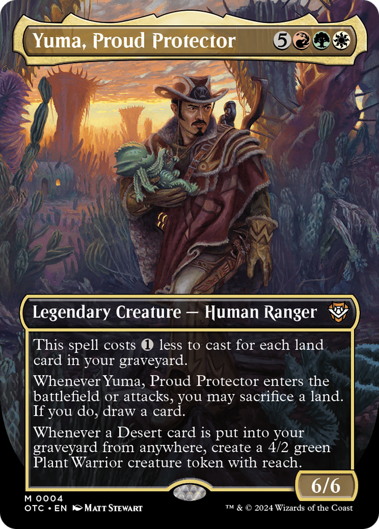 Yuma, Proud Protector (Borderless) [Outlaws of Thunder Junction Commander] | Magic Magpie