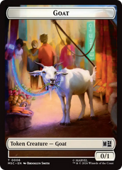 Soldier // Goat Double-Sided Token [Marvel Super Heroes Commander Tokens] | Magic Magpie