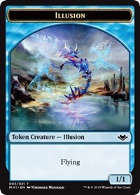 Illusion (005) // Marit Lage (006) Double-Sided Token [Modern Horizons Tokens] | Magic Magpie