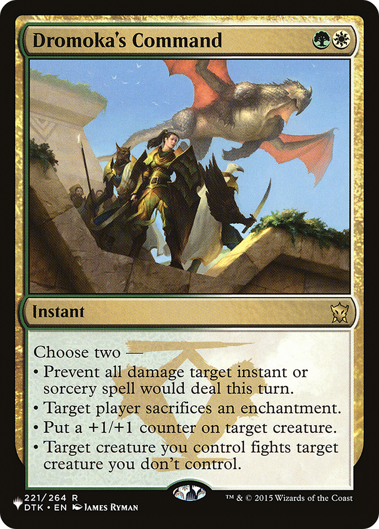 Dromoka's Command [The List] | Magic Magpie