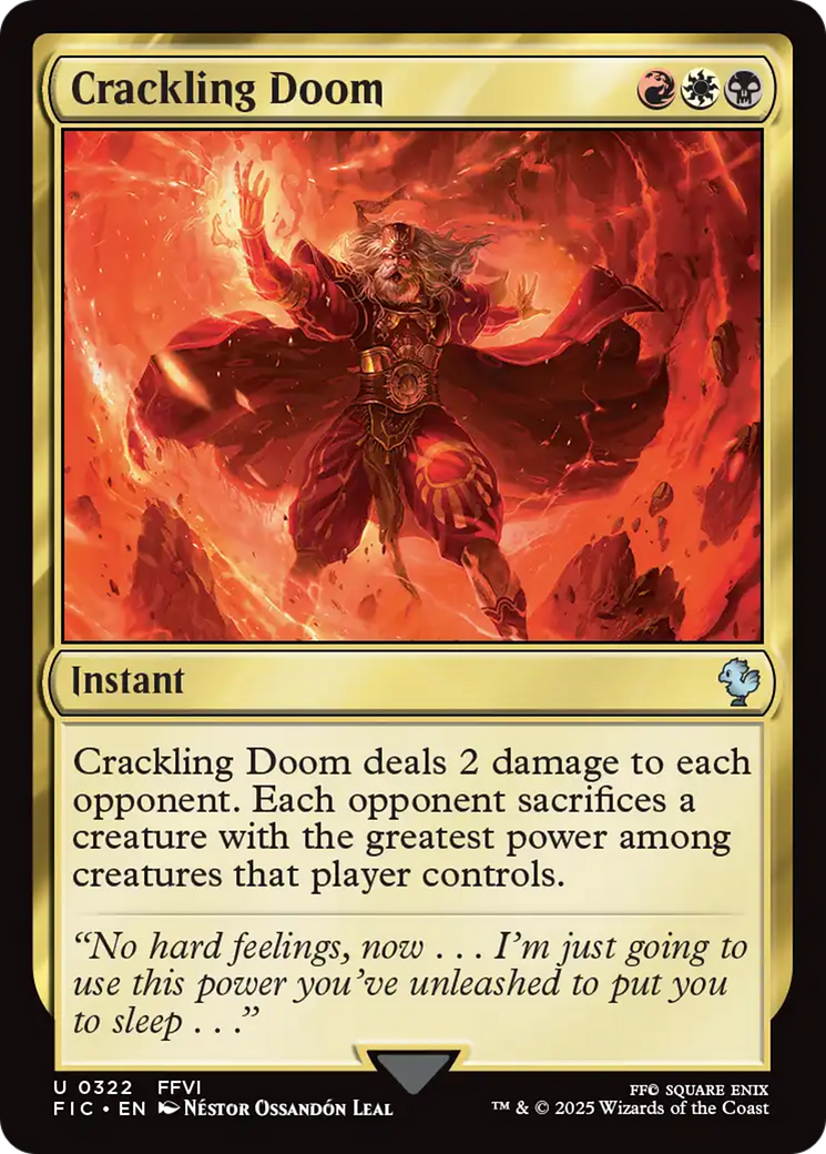 Crackling Doom [FINAL FANTASY Commander] | Magic Magpie
