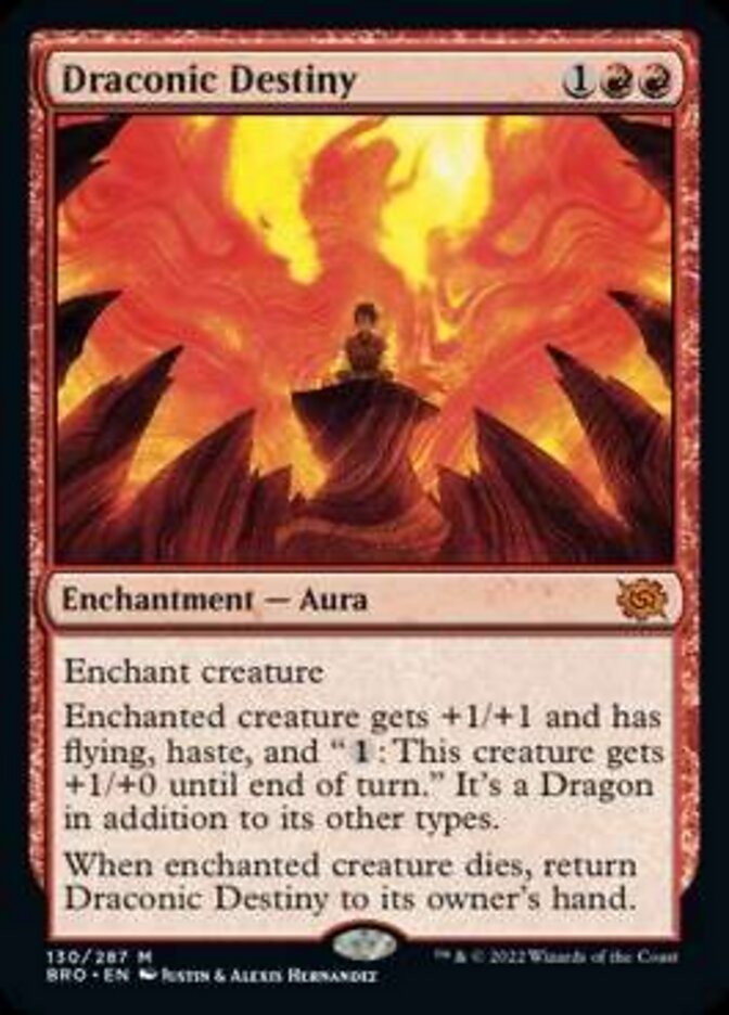 Draconic Destiny (Promo Pack) [The Brothers' War Promos] | Magic Magpie