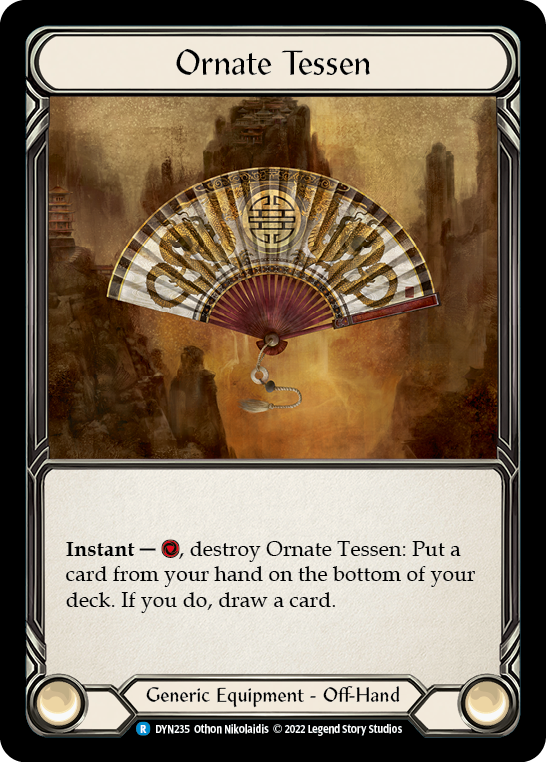 Ornate Tessen [DYN235] (Dynasty)  Rainbow Foil | Magic Magpie