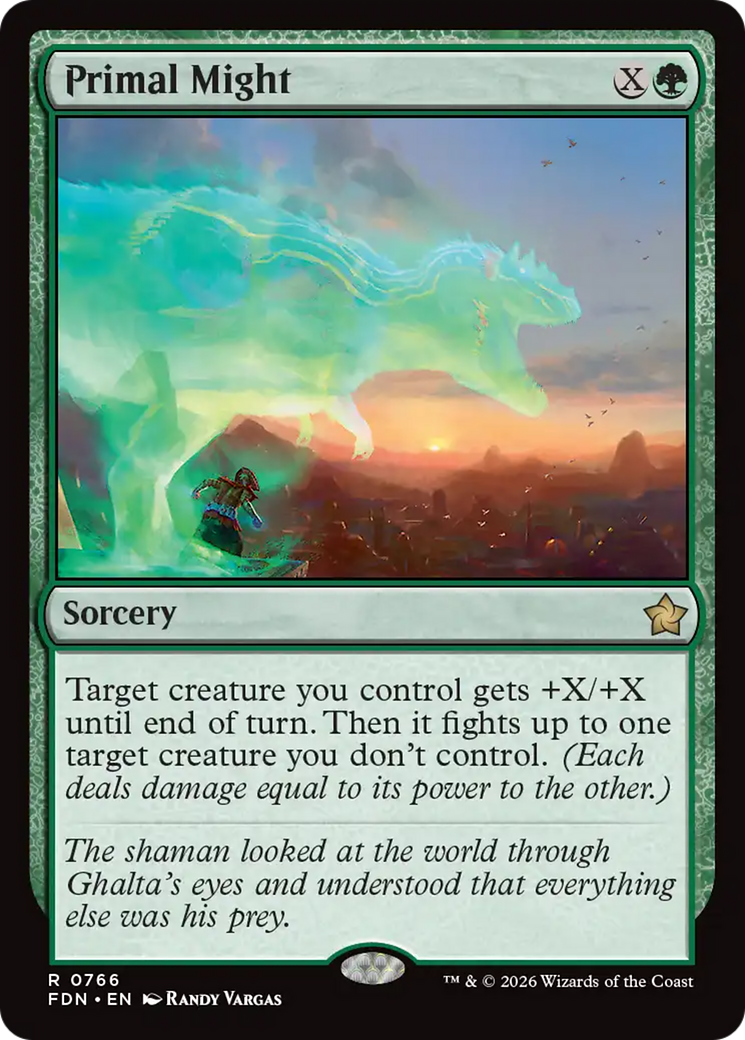 Primal Might (0766) [Foundations] | Magic Magpie