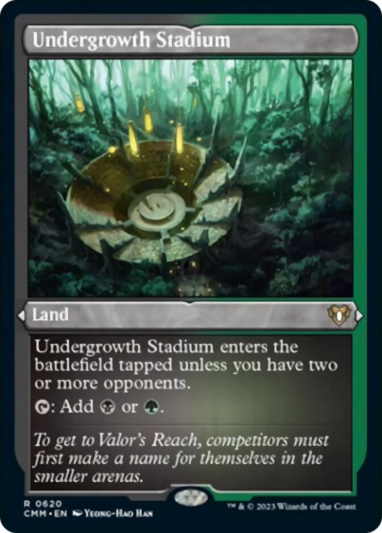 Undergrowth Stadium (Foil Etched) [Commander Masters] | Magic Magpie