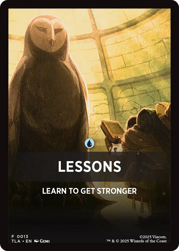 Lessons Theme Card [Avatar: The Last Airbender Tokens] | Magic Magpie