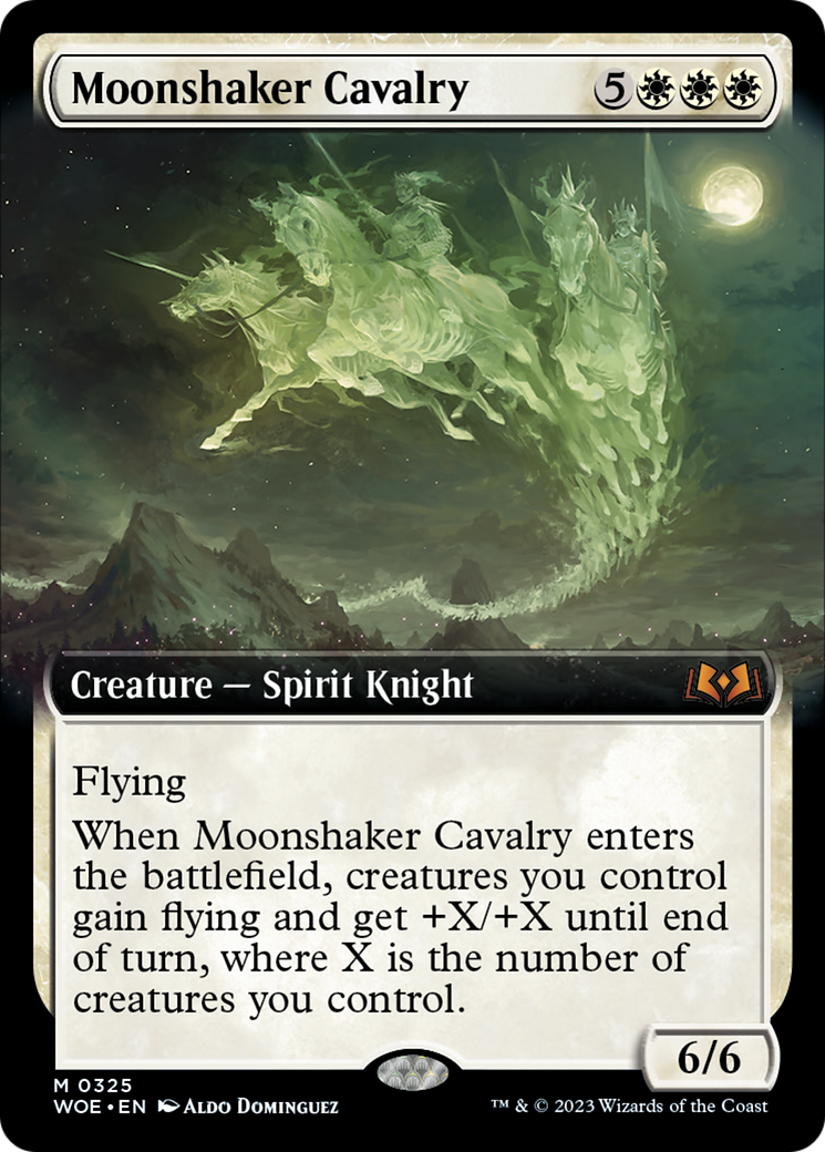 Moonshaker Cavalry (Extended Art) [Wilds of Eldraine] | Magic Magpie