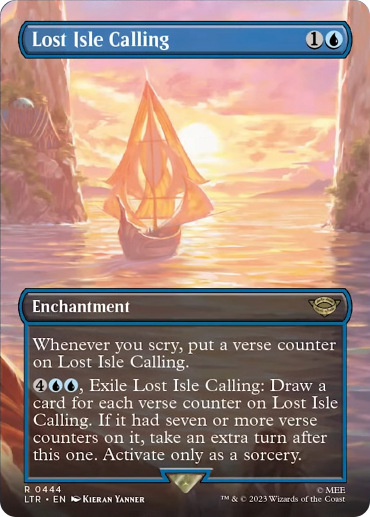 Lost Isle Calling (Borderless Alternate Art) [The Lord of the Rings: Tales of Middle-Earth] | Magic Magpie