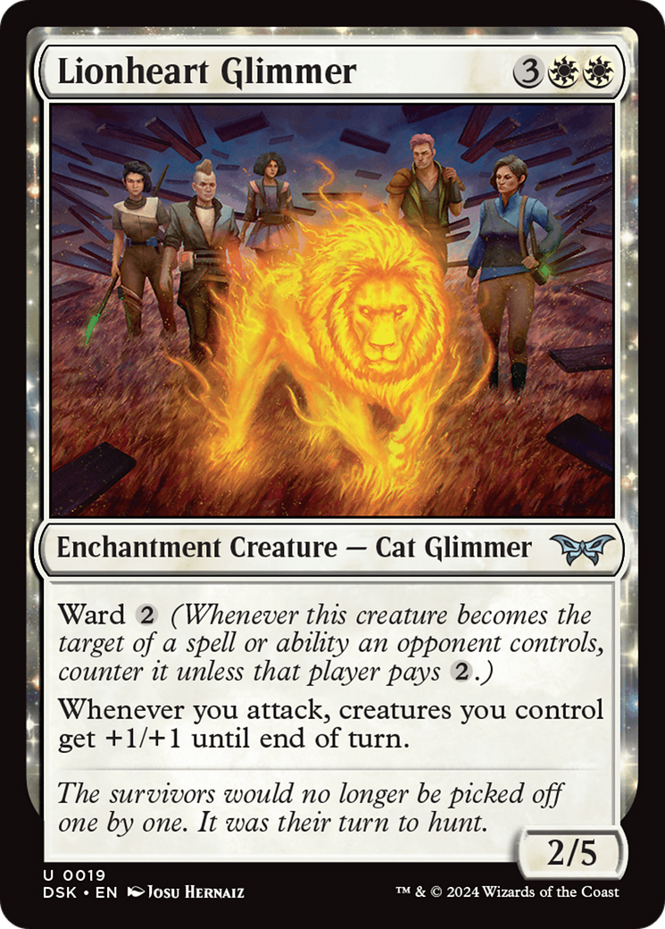 Lionheart Glimmer [Duskmourn: House of Horror] | Magic Magpie