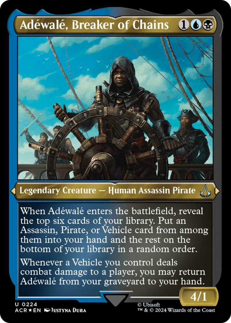 Adewale, Breaker of Chains (Foil Etched) [Assassin's Creed] | Magic Magpie