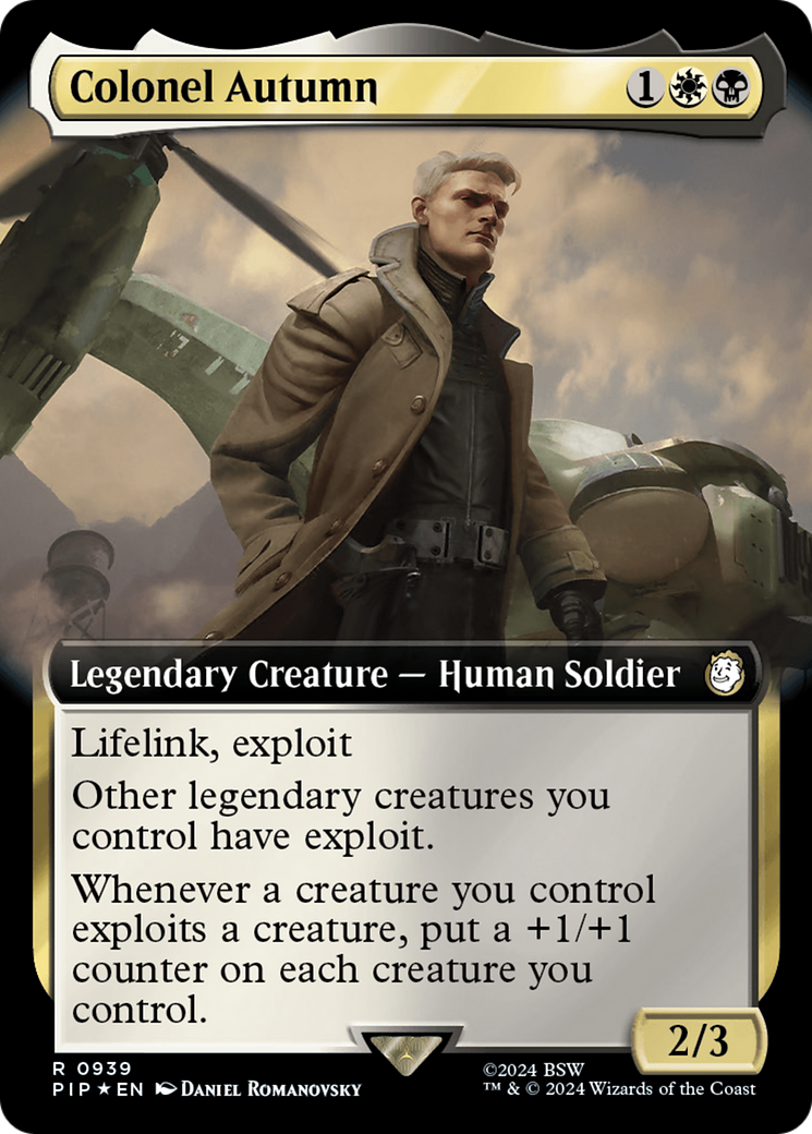 Colonel Autumn (Extended Art) (Surge Foil) [Fallout] | Magic Magpie