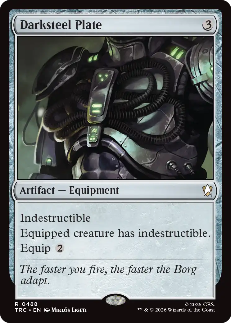 Darksteel Plate (Surge Foil) [Star Trek Commander] | Magic Magpie