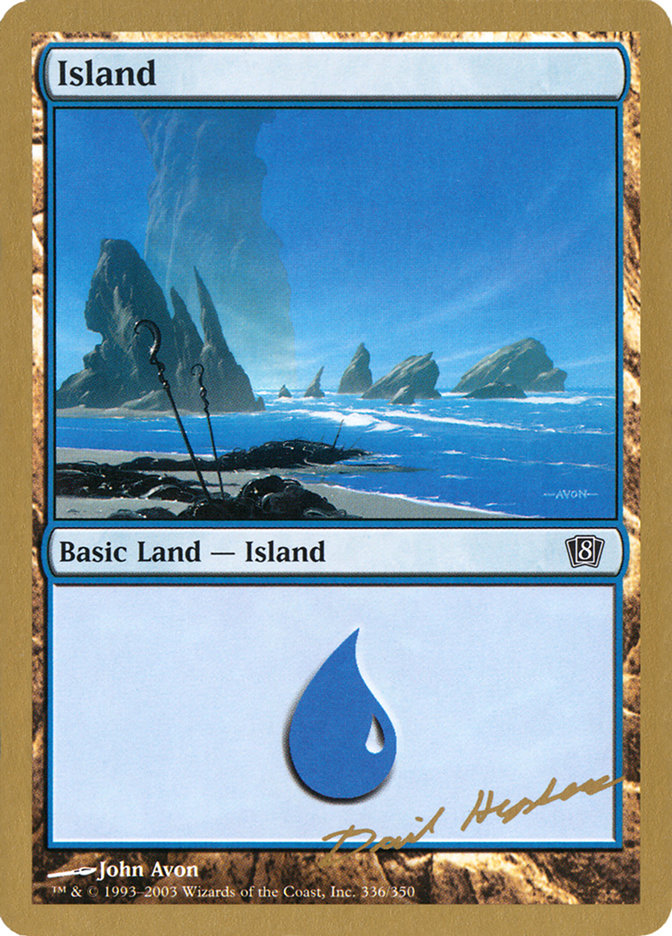 Island (dh336) (Dave Humpherys) [World Championship Decks 2003] | Magic Magpie