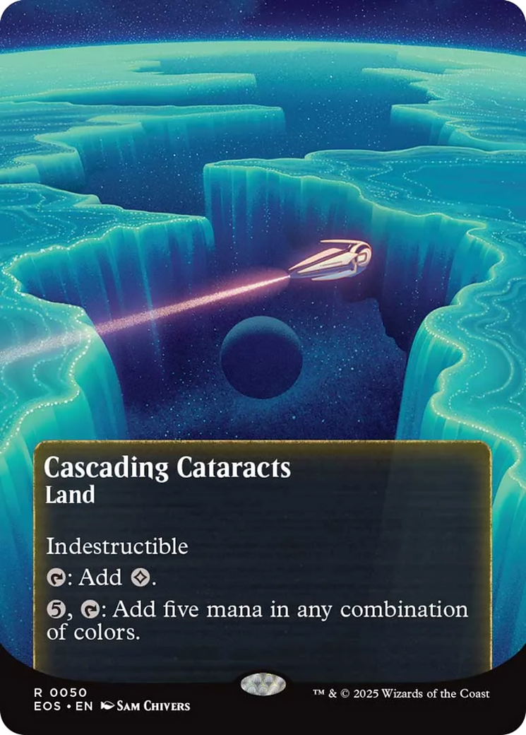 Cascading Cataracts (0050) (Borderless) [Edge of Eternities: Stellar Sights] | Magic Magpie