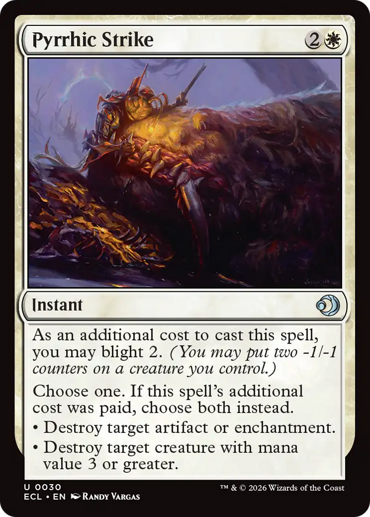 Pyrrhic Strike [Lorwyn Eclipsed] | Magic Magpie